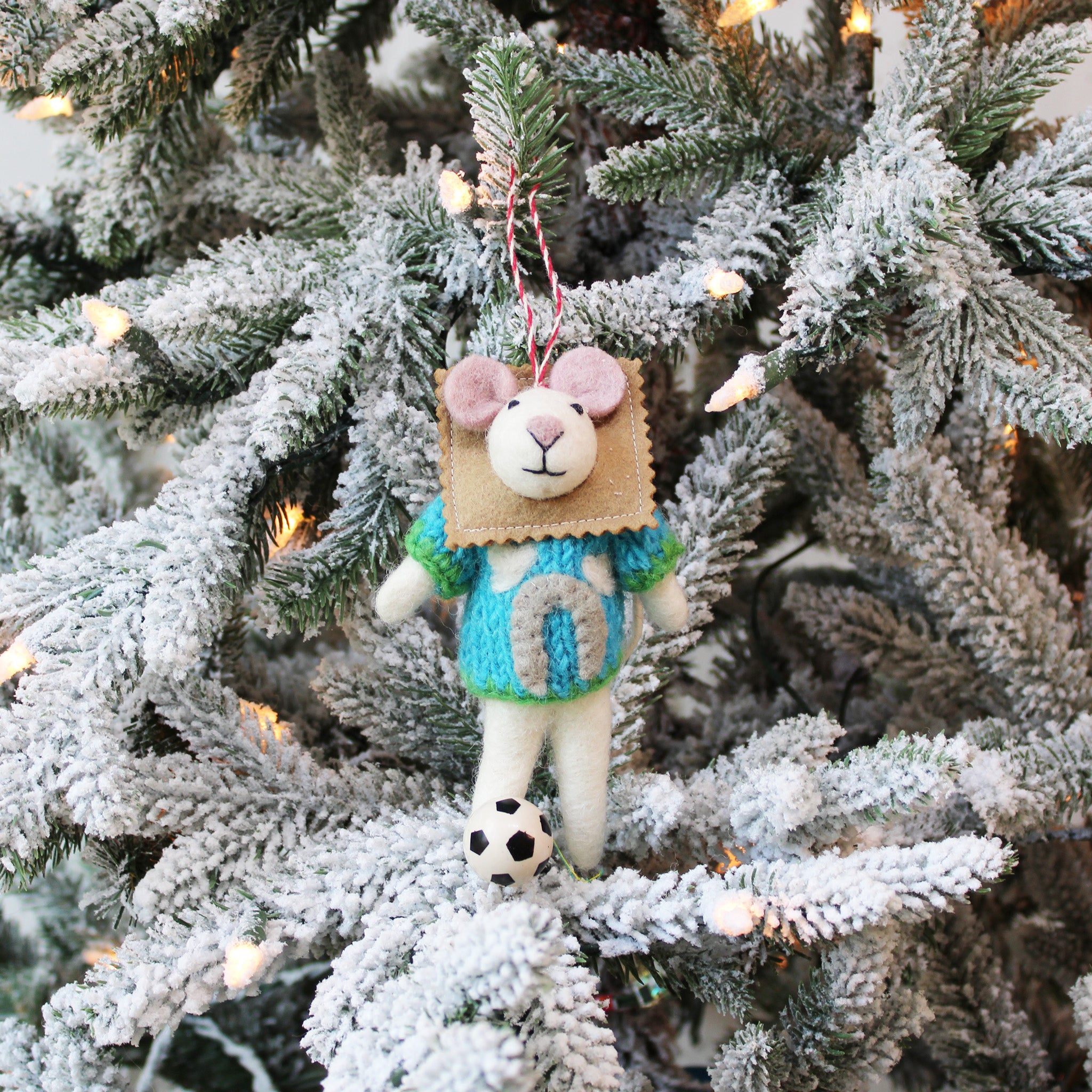 St. Louis Toasted Ravioli Soccer Mouse Ornament