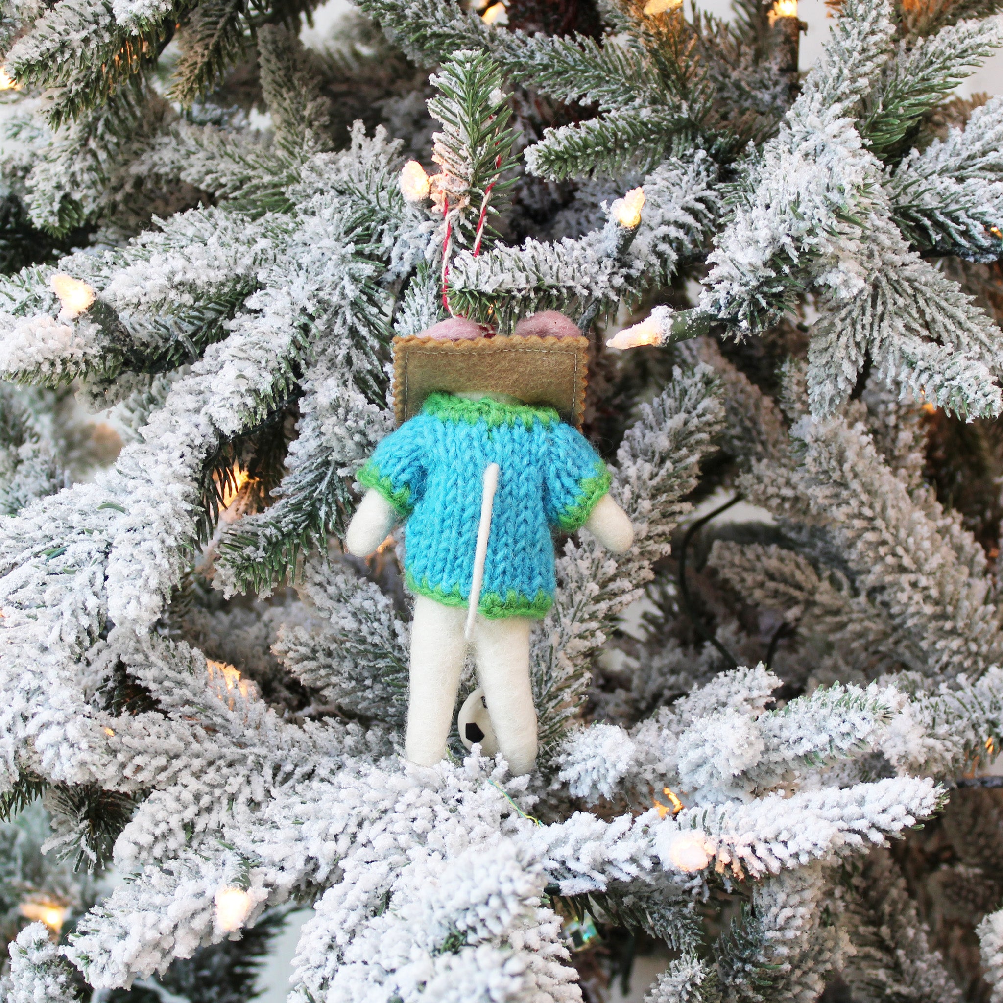 St. Louis Toasted Ravioli Soccer Mouse Ornament