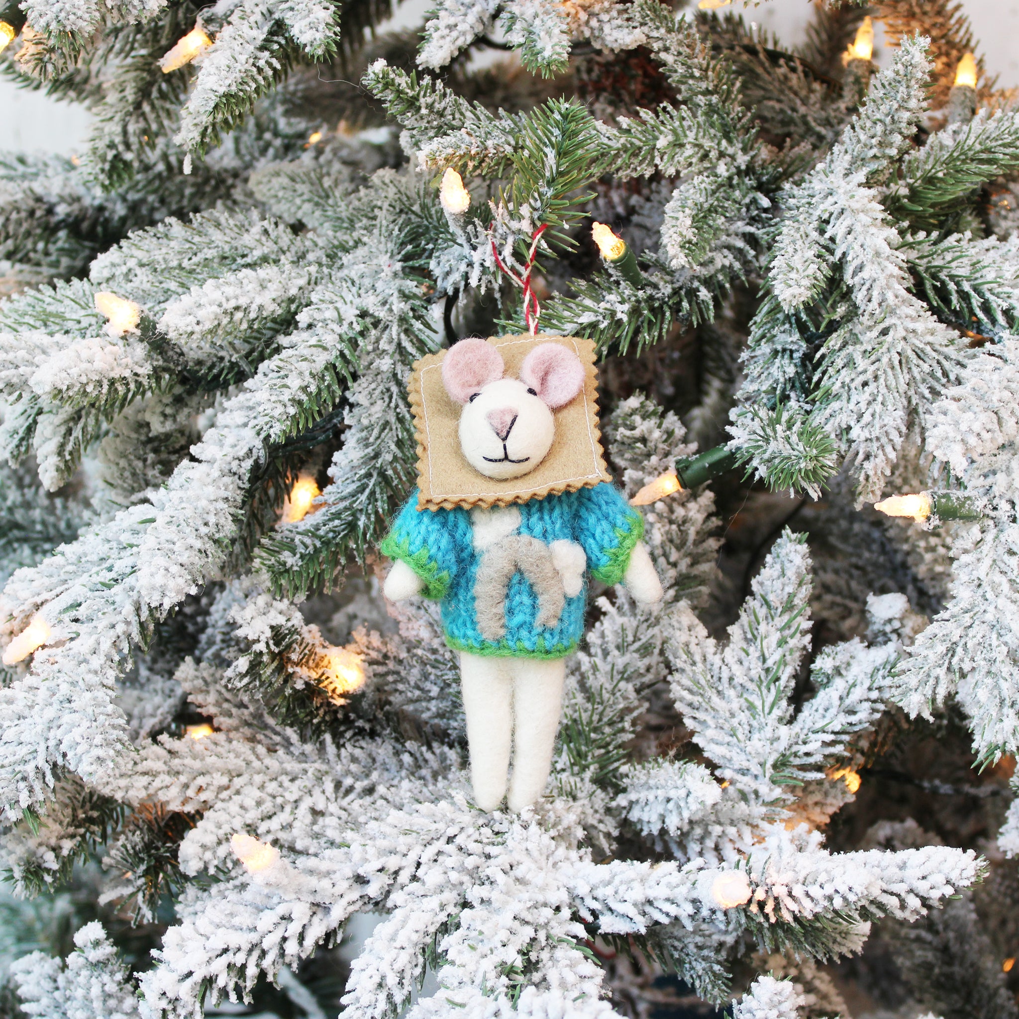 St. Louis Toasted Ravioli Soccer Mouse Ornament