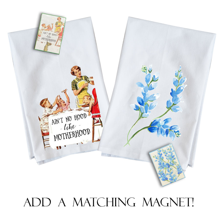Blue Wildflowers Kitchen Towel