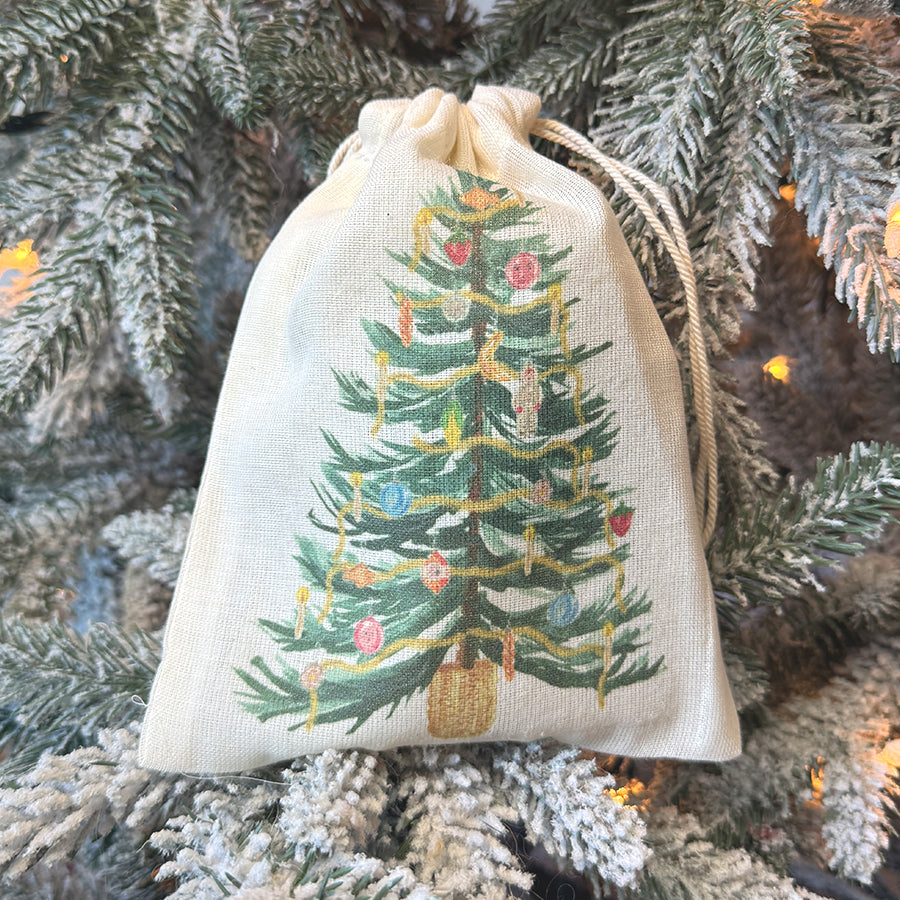 Mouse with sweater and tree Ornament