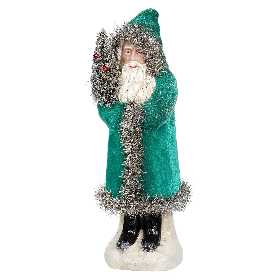 Velvet Belsnickle Santa Ornament