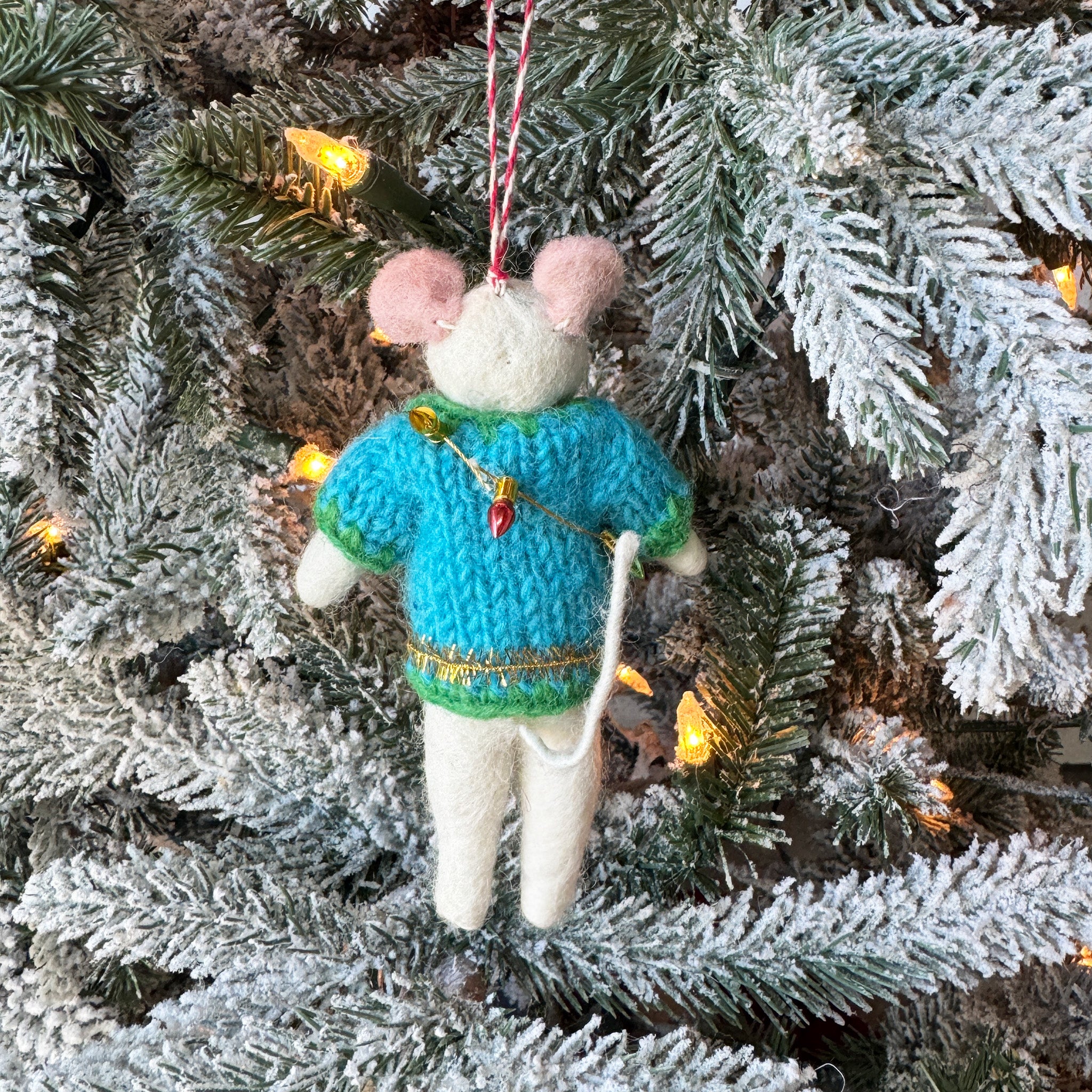 Ugly Sweater Mice Ornament