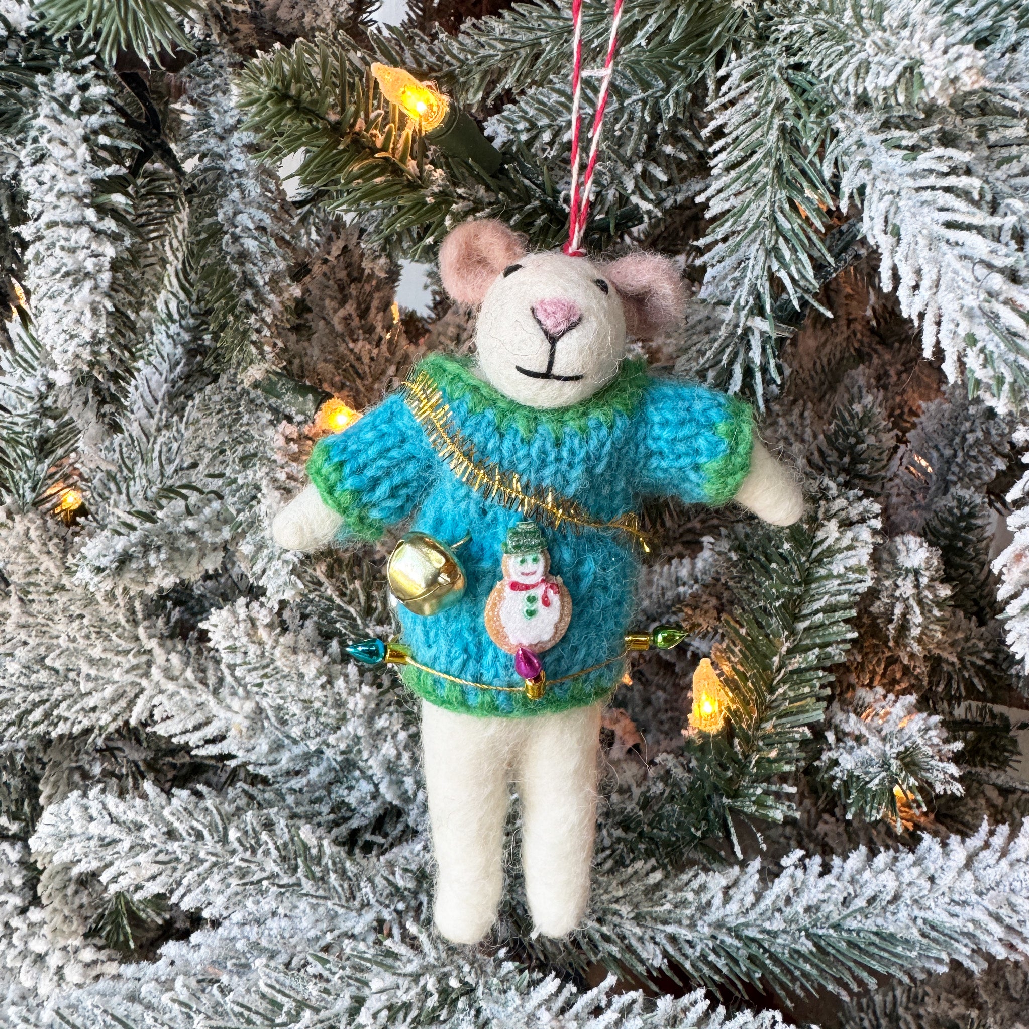 Ugly Sweater Mice Ornament