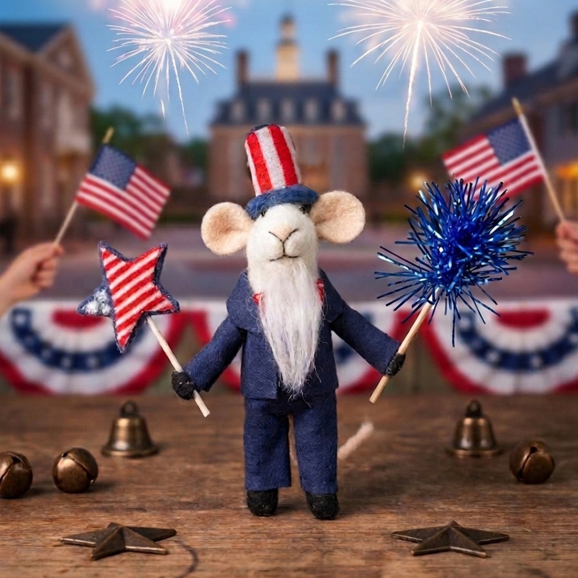 Uncle Sam Mouse Ornament