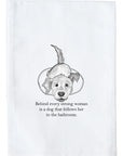 Behind Every Strong Woman Kitchen Towel