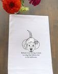 Behind Every Strong Woman Kitchen Towel