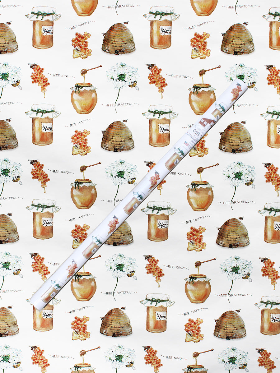 Bee Kind Wrapping Paper BUY 4+ for FREE SHIPPING!