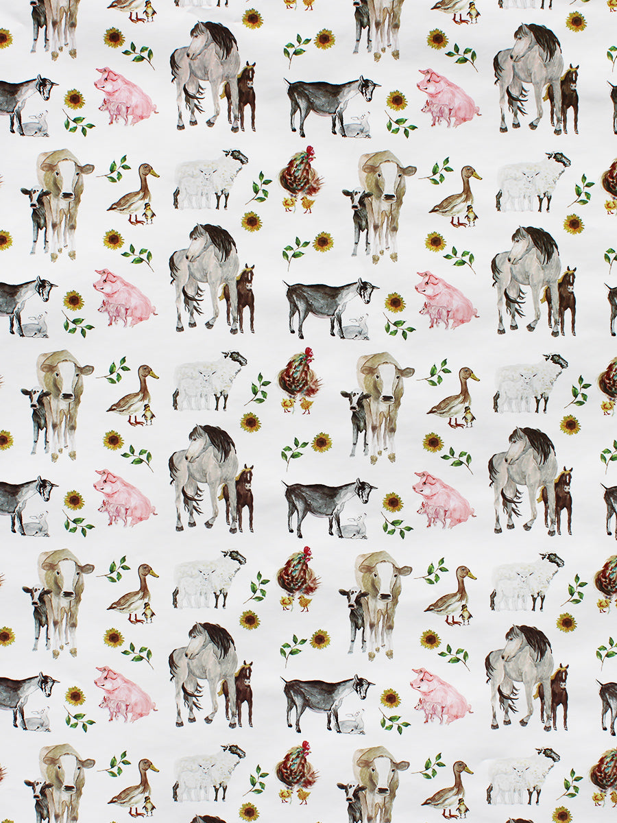 Farm Friends Wrapping Paper