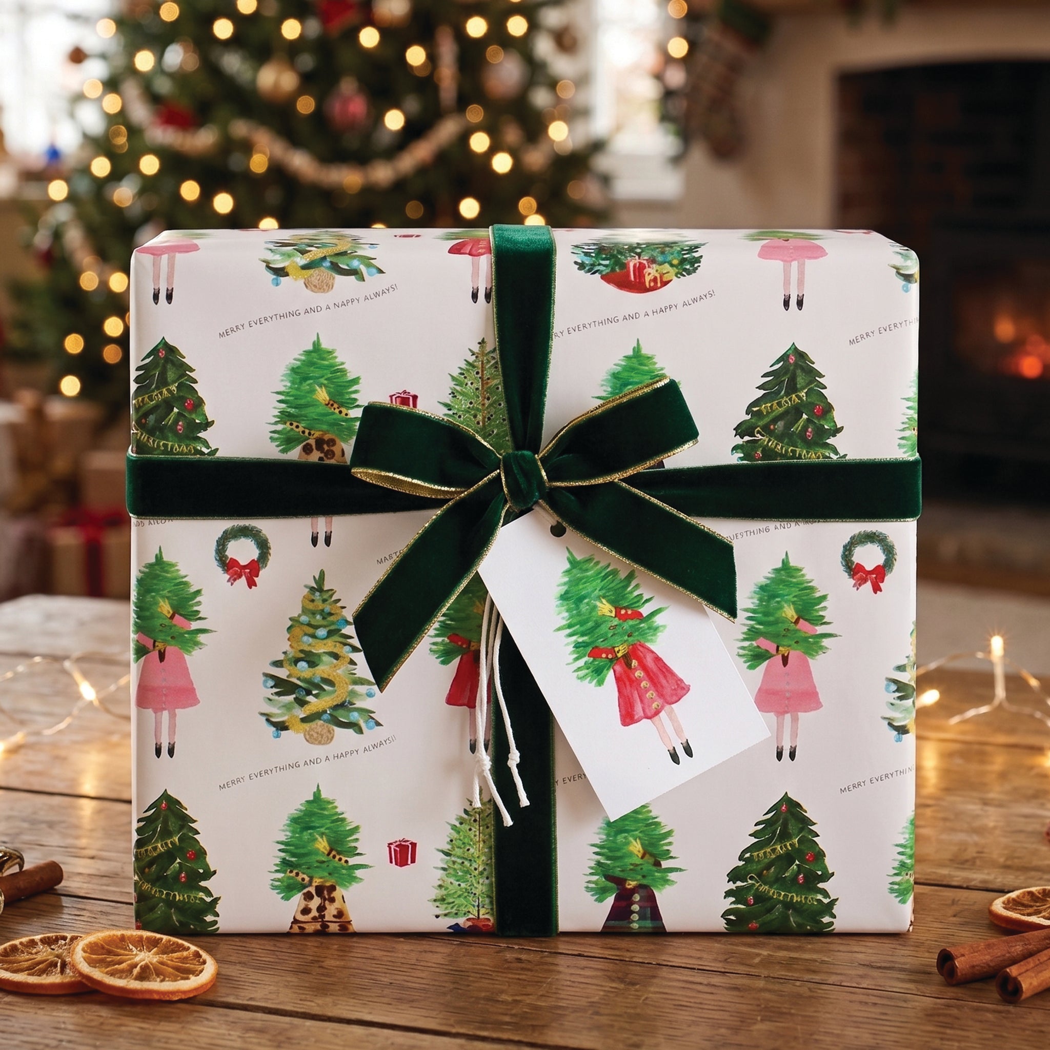Merry Everything Happy Always Wrapping Paper