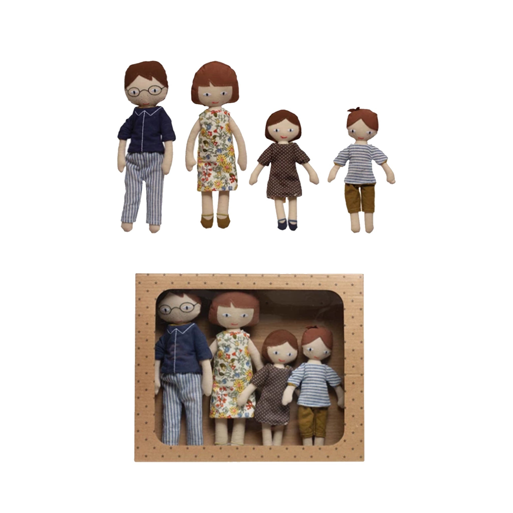 Family - Boxed set of 4 - Reversible Clothing