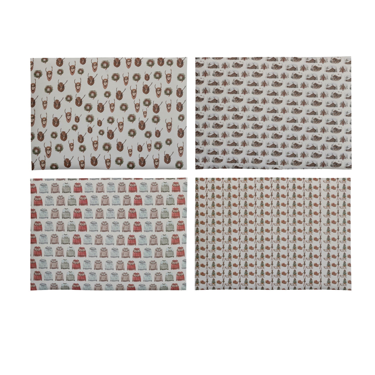 Winter Patterns Wrapping Paper