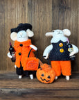 Trick-or-Treat Felted Mice Ornaments
