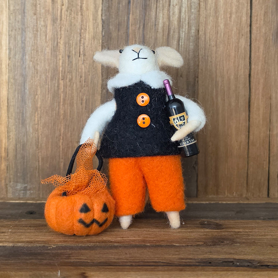 Trick-or-Treat Felted Mice Ornaments