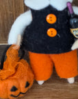 Trick-or-Treat Felted Mice Ornaments