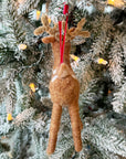 Wooly Reindeer Ornament