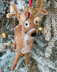 Wooly Reindeer Ornament