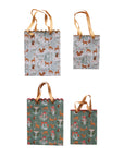 Scalloped Gift Bag Set - Woodland