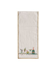Holiday Cocktails Table Runner & Gold Trim