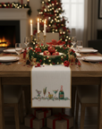 Holiday Cocktails Table Runner & Gold Trim
