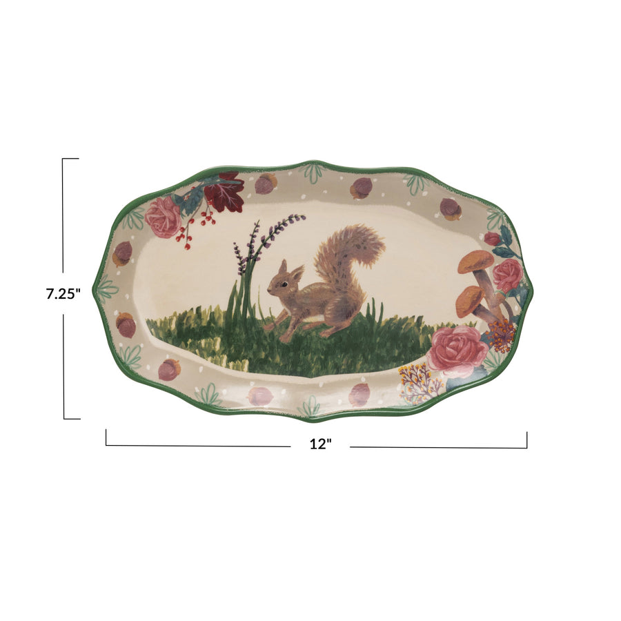 Woodland Ceramic Platter