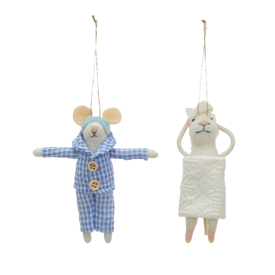 Bedtime Mouse Ornament