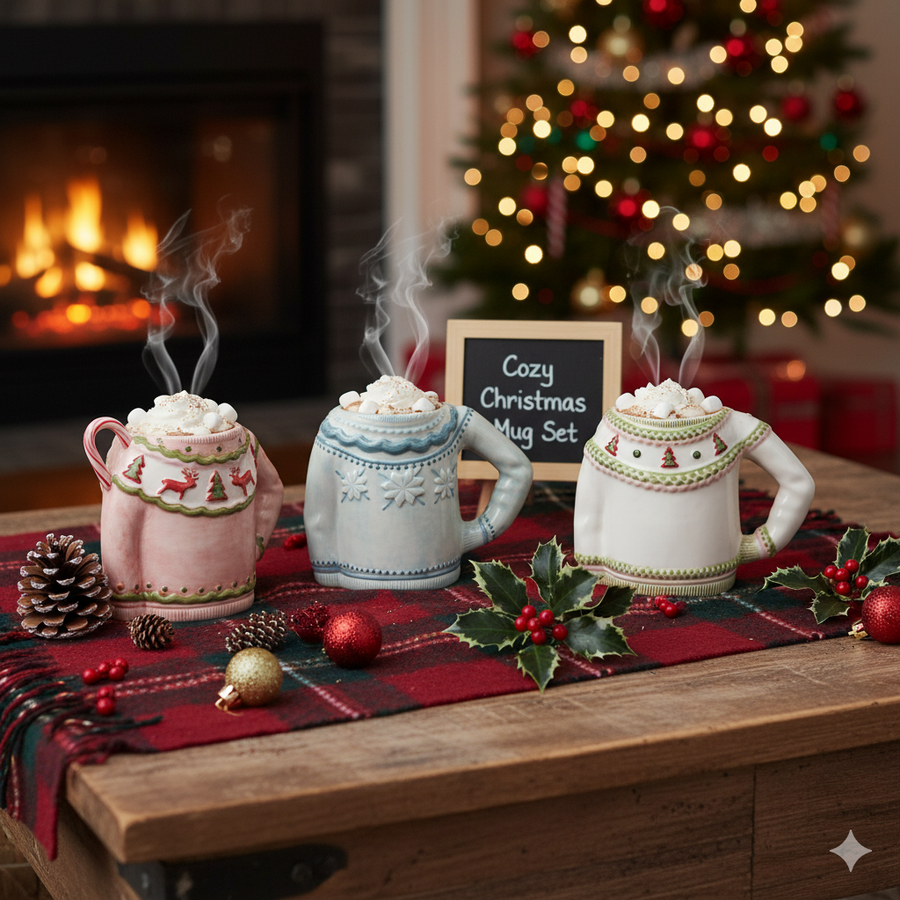 Christmas Sweater Mugs | 3 Styles
