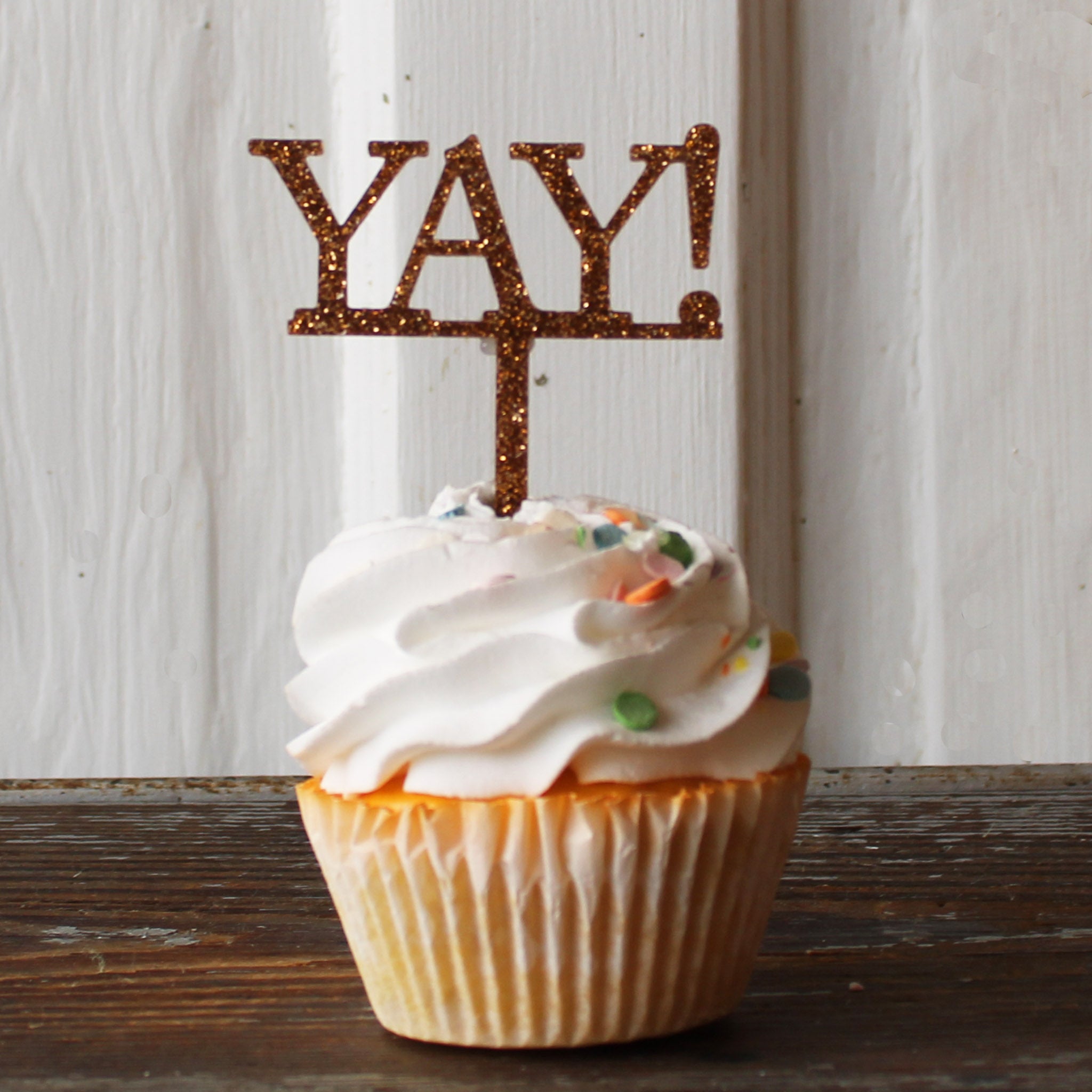 YAY! Acrylic Cake Cupcake Topper