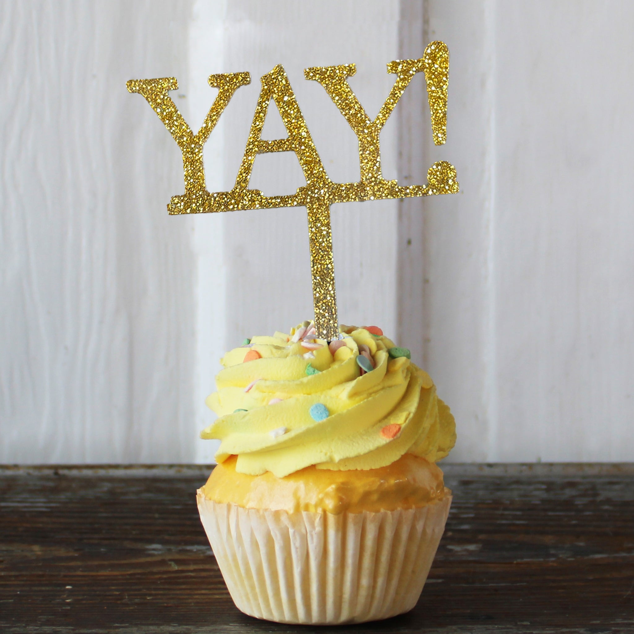 YAY! Acrylic Cake Cupcake Topper