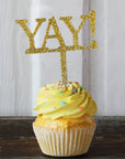 YAY! Acrylic Cake Cupcake Topper