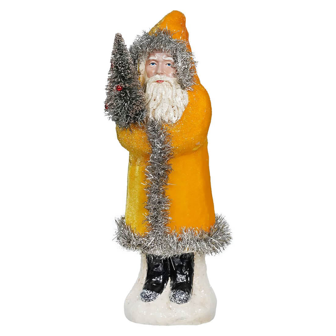 Velvet Belsnickle Santa Ornament