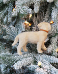 Personalized Christmas Dog Ornament with Custom Name Tag