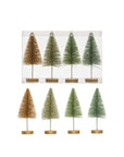 Metallic Glitter Bottle Brush Trees