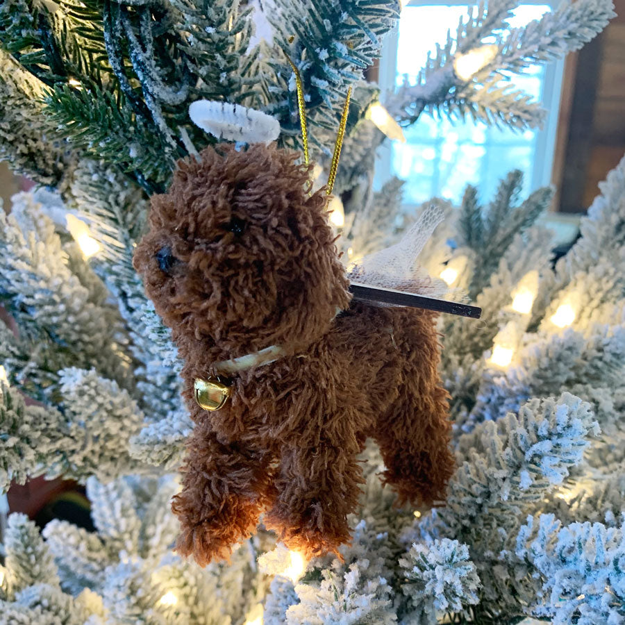 Angel With Wings Doodle Dog Ornament