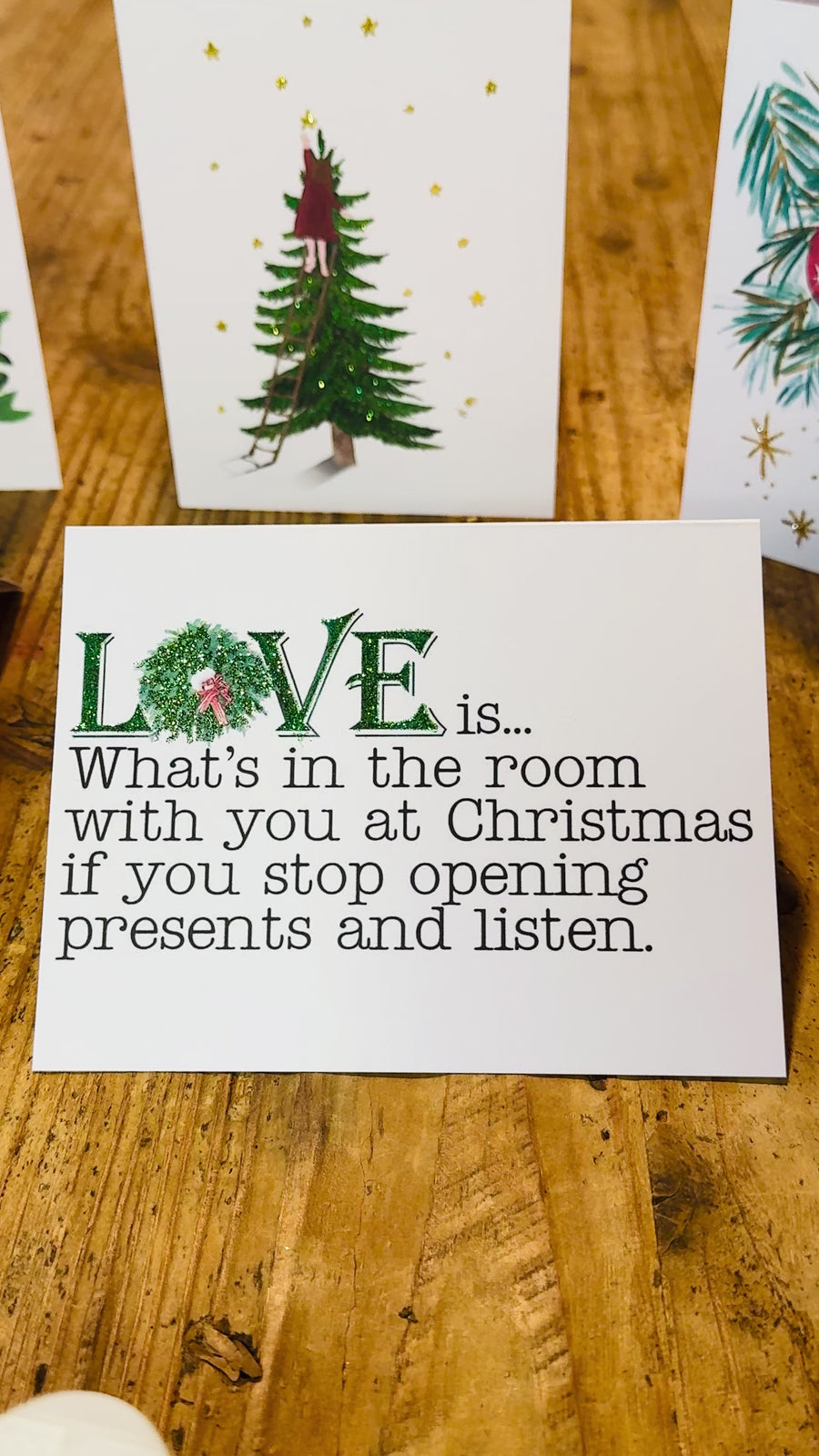 Love Christmas Glitter Stationery