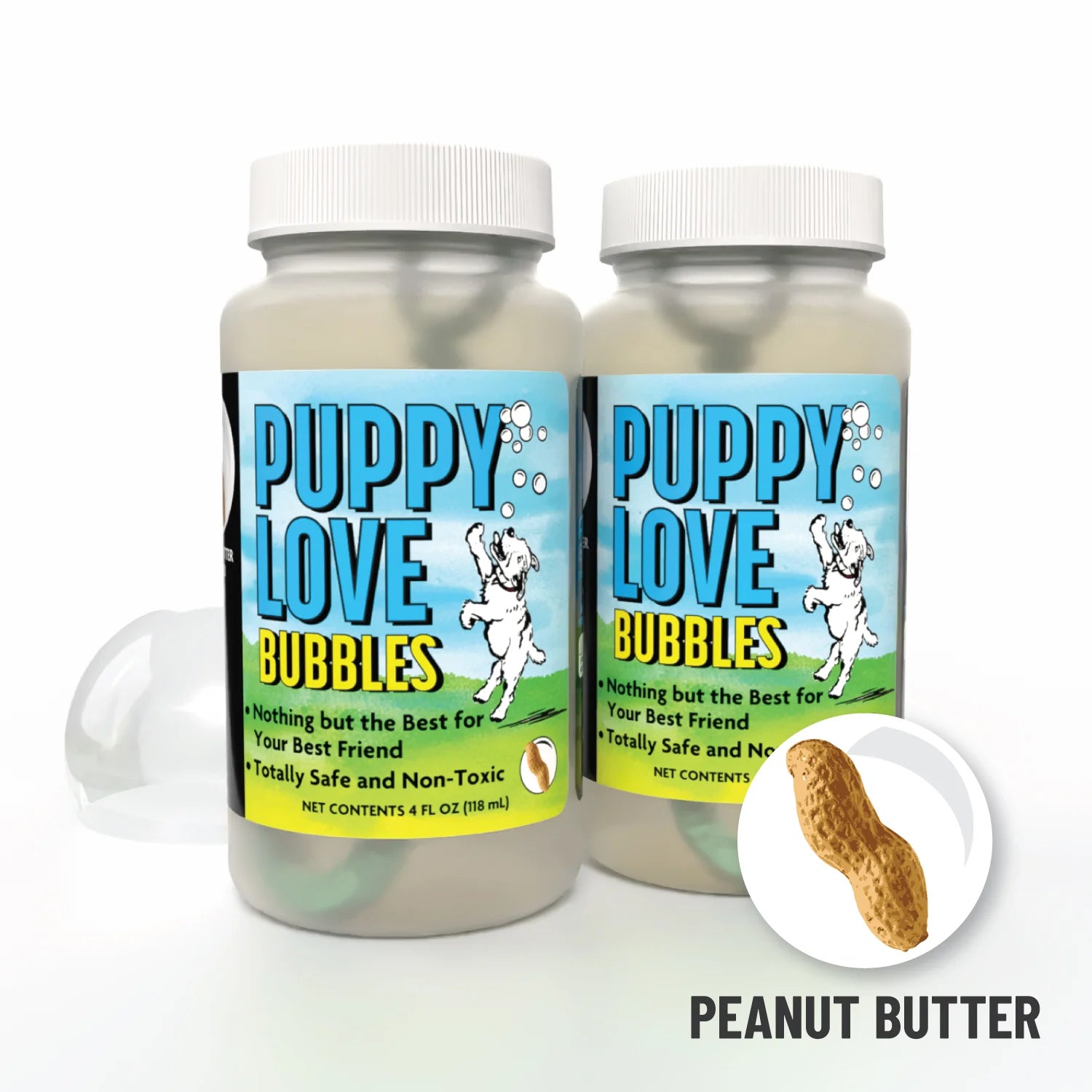 Dog Leaping at Bubbles Kitchen Towel