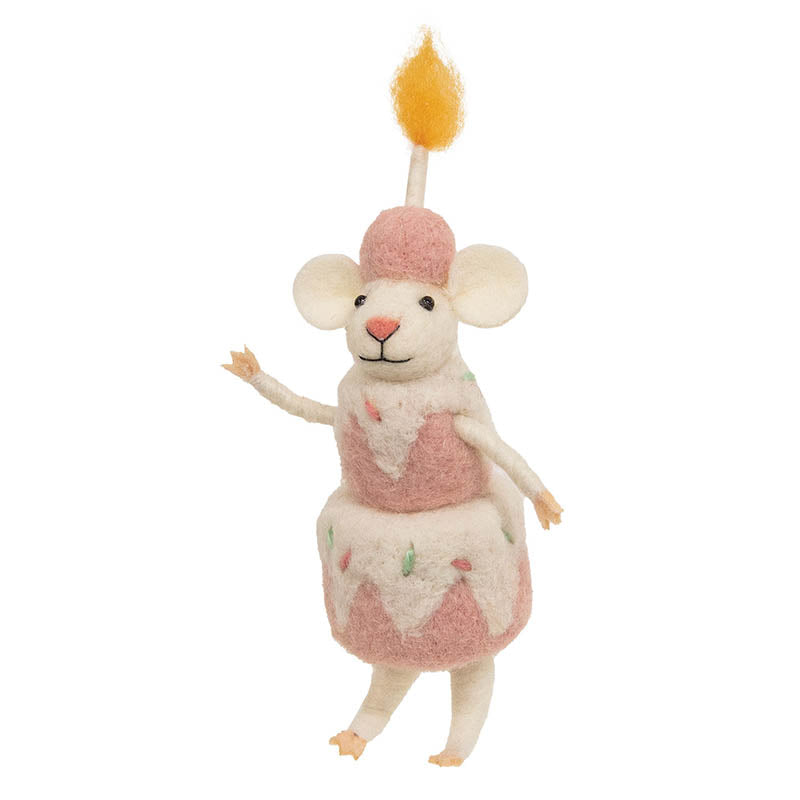Birthday Cake Mouse Ornament