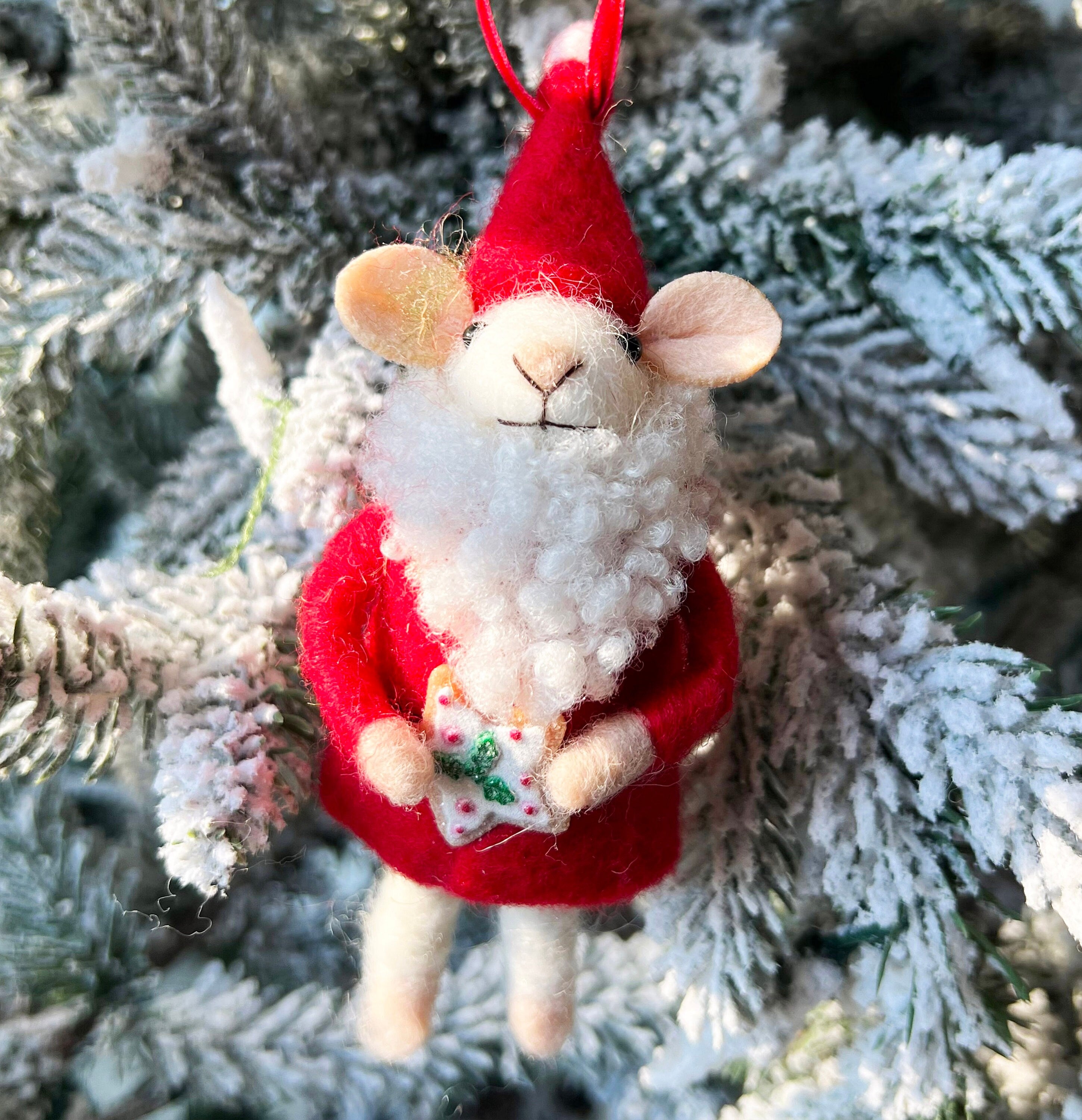 Santa Claus Mouse Ornament