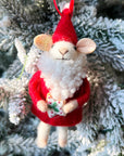 Santa Claus Mouse Ornament