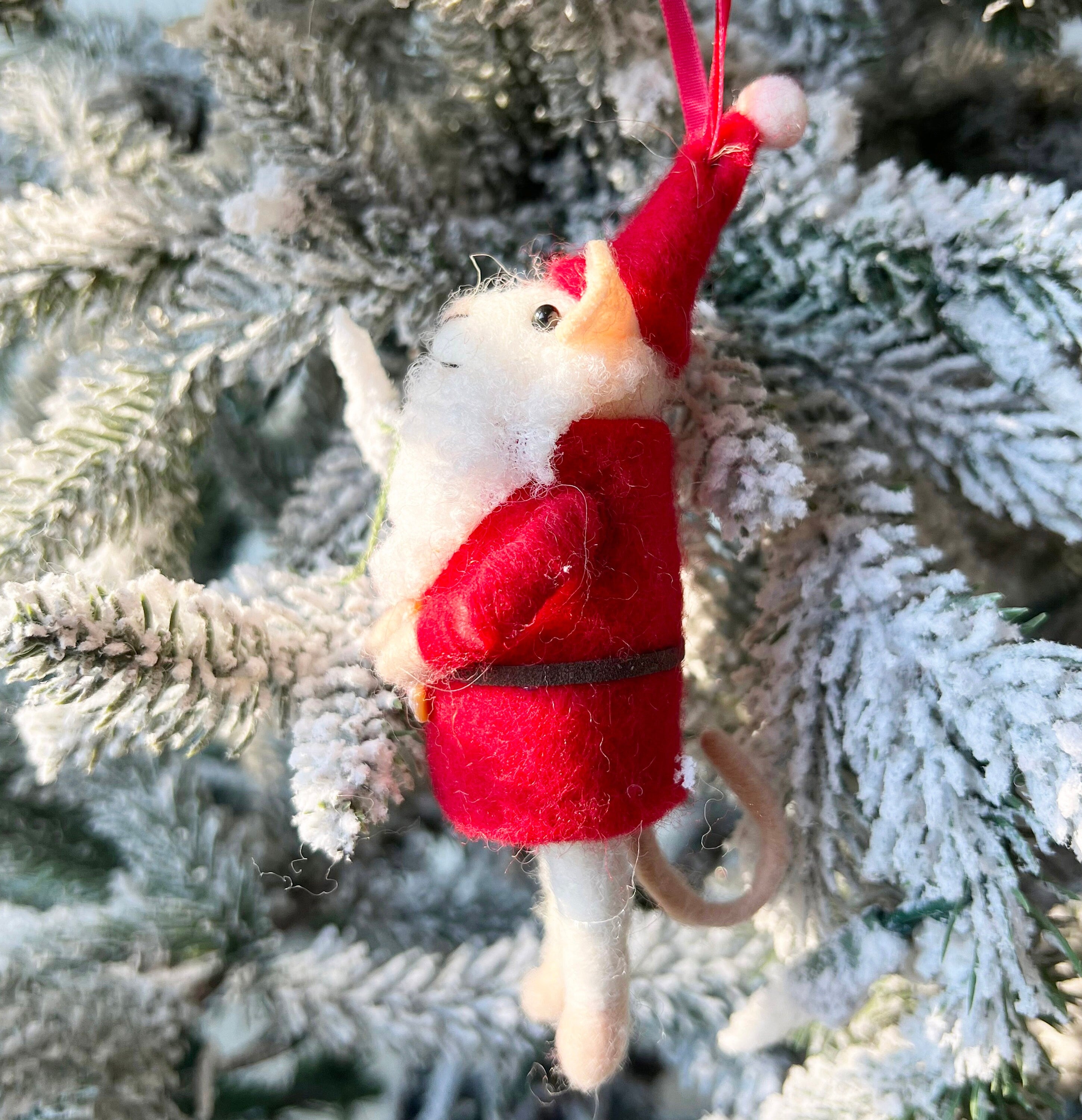 Santa Claus Mouse Ornament