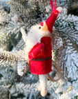 Santa Claus Mouse Ornament