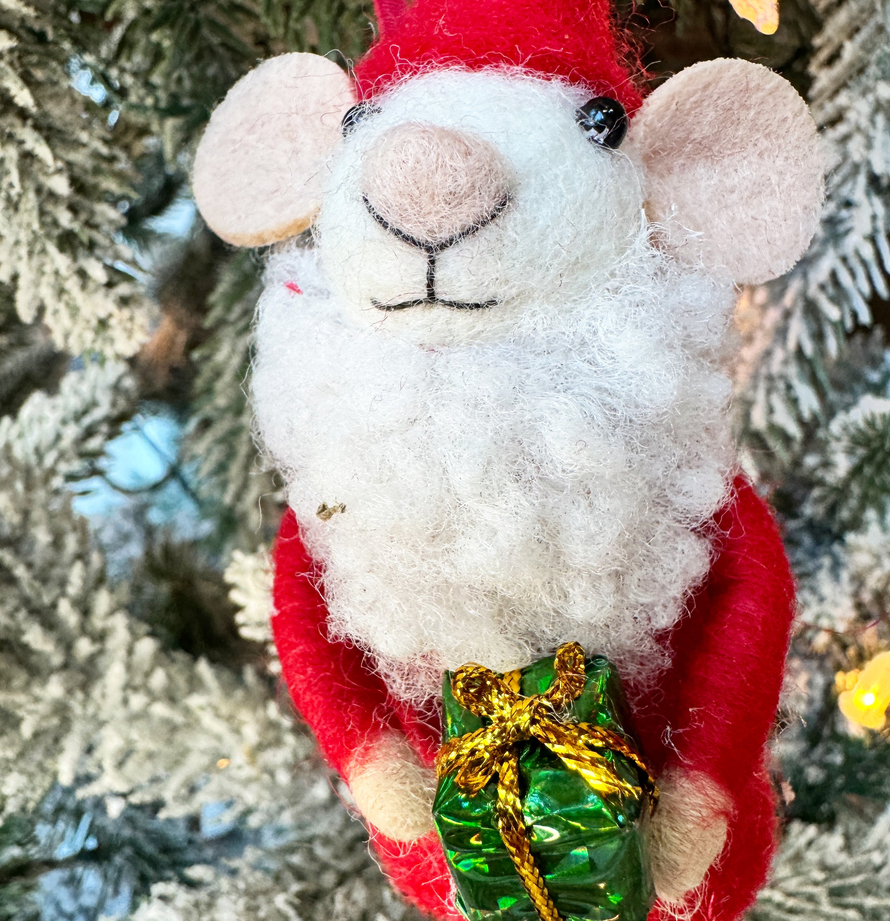 Santa Claus Mouse Ornament