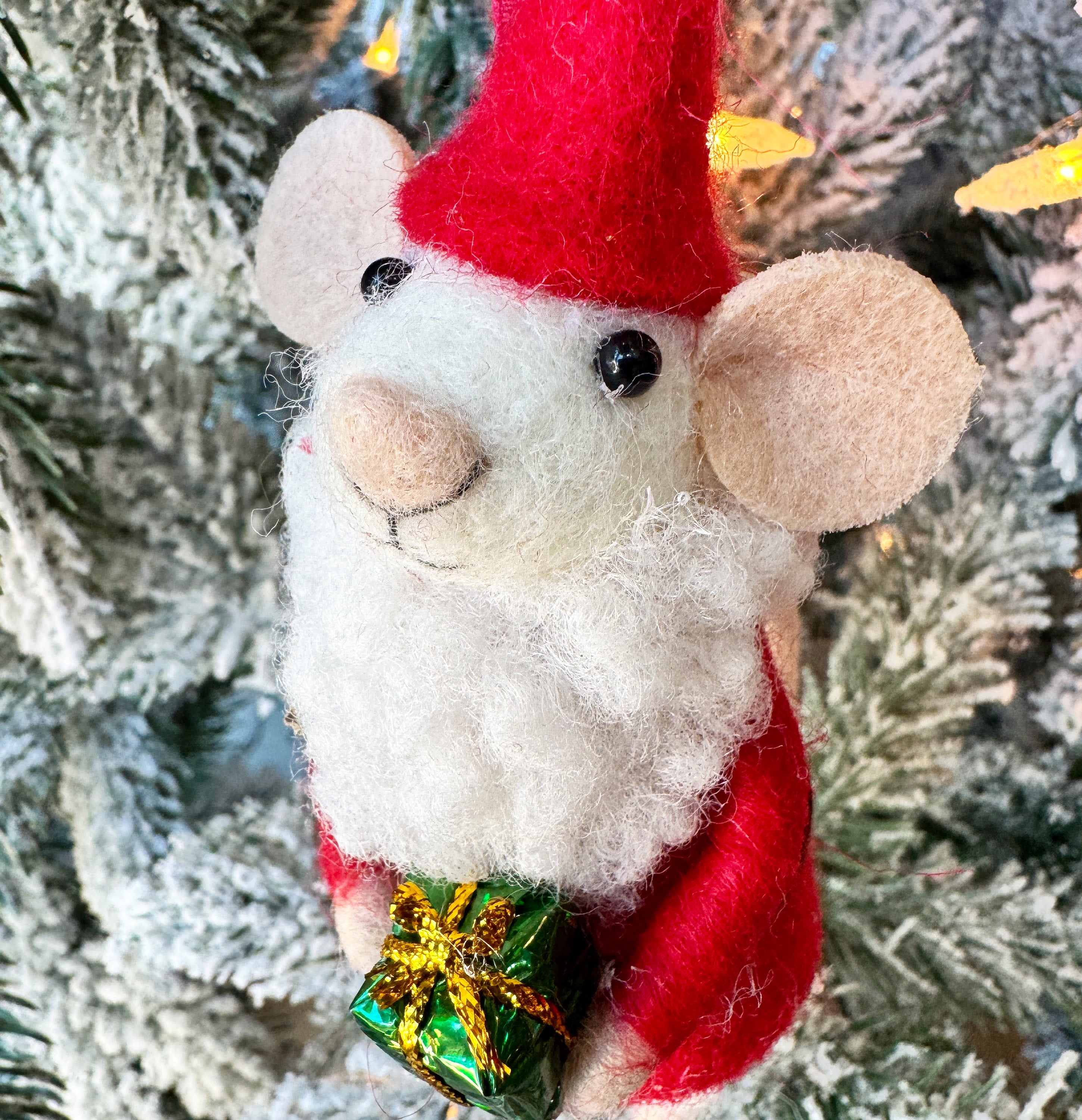 Santa Claus Mouse Ornament