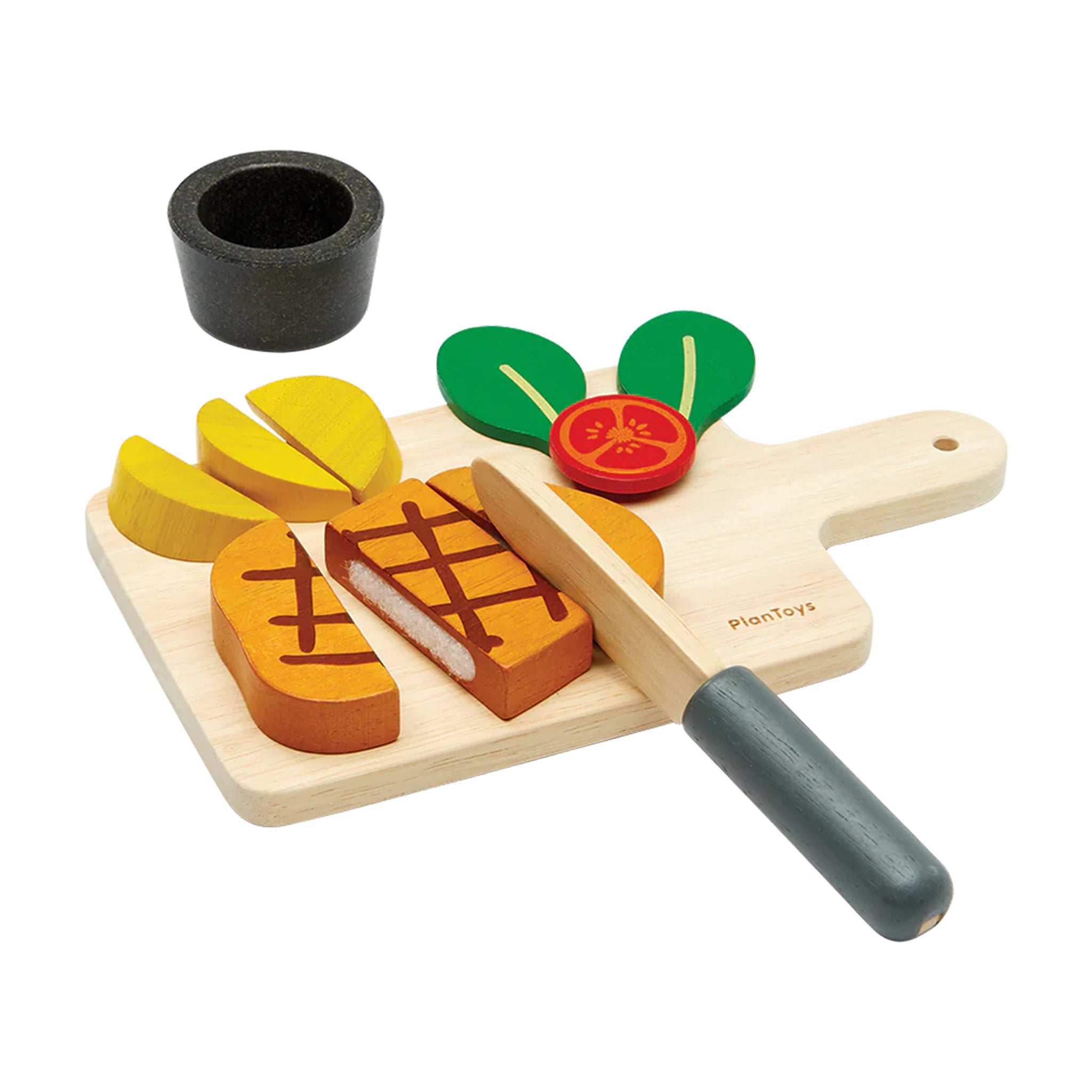 Steak Set Wooden Toy Set