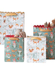 Scalloped Gift Bag Set - Woodland