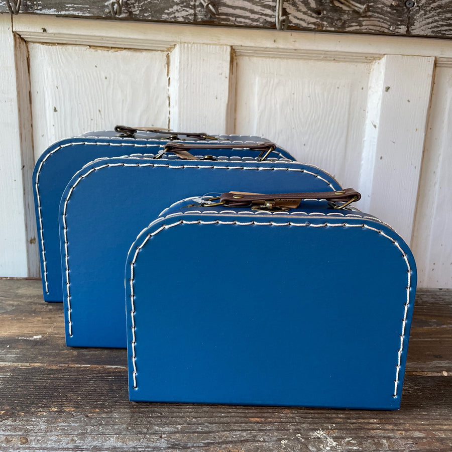 Navy Cardboard Suitcases (RETAIL ONLY!)