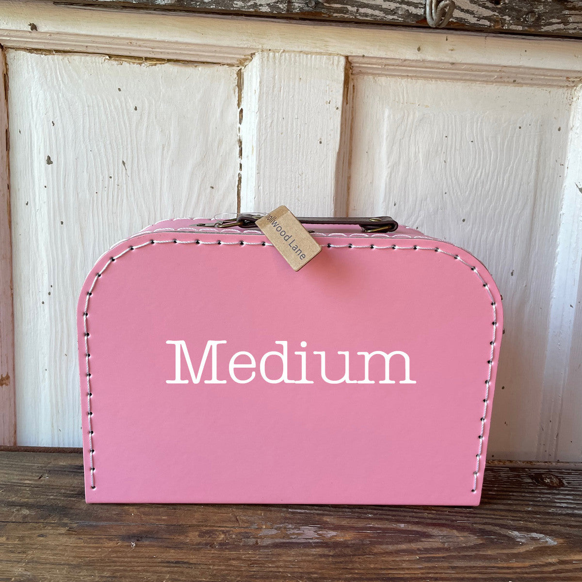 Personalized Pink Cardboard Suitcases