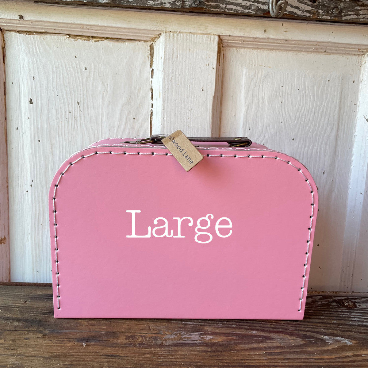 Personalized Pink Cardboard Suitcases