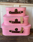 Pink Cardboard Suitcases (RETAIL ONLY!)