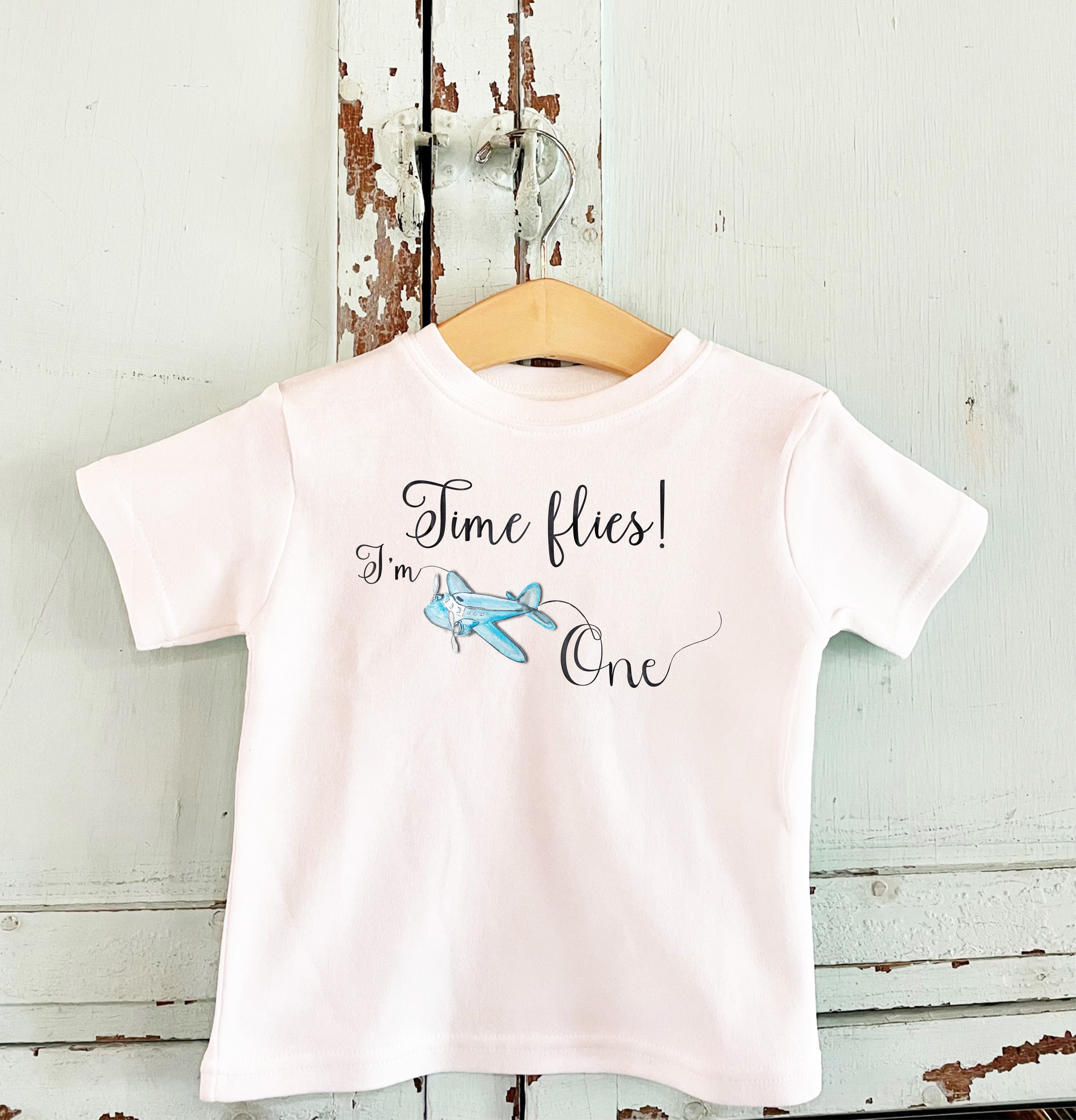 Time flies, I'm One! Birthday Tee